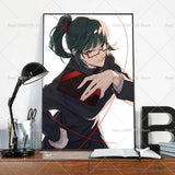 1PC Anime Jujutsu Kaisen Maki Zenin Poster Self-adhesive Art Waterproof Paper Sticker Coffee House Bar Room Wall Decor