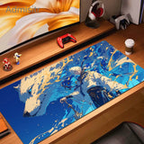 Pink Fox Mouse Mat Anime Kawaii Cute Mousepad Natural Rubber Gaming Table Pad Extra-large size Office Computer Mouse Desk Mats