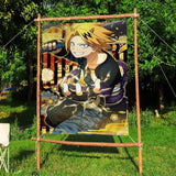 My Hero Academia Kaminari Denki Banner Art Printing Japanese Wall Flag Anime Wall Hanging Home Decor