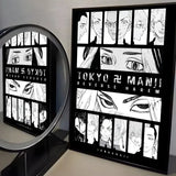 Anime T-Tokyo R-Revenger Painting Calligraphy High-Quality Cotton Canvas Poster Wall Art for Living Room Modern  House Decor