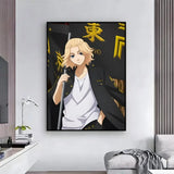 action anime Tokyo Revengers Poster HD Self-Adhesive Waterproof Wall Art Easy to Apply Multi-Scene Decor
