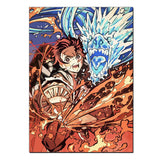 Anime Demon Slayer Poster for Wall Art Wallpaper Kimetsu No Yaiba Picture Print Canvas Painting Home Kawaii Room Decor Aesthetic