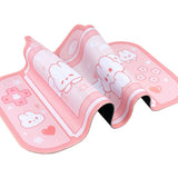 Bunny Desk Pad NS Switch Keyboard Gaming Mat Large Mat Mousepad Pastel Pink Animal Kawaii Cute Anime Desk Blotter Protector