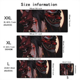 Mask anime girl Mouse Pad Large Computer Office Game Table Mats XXL Rubber Anti-slip Gaming Keyboard Mousepads Long Desk Pads