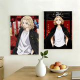 action anime Tokyo Revengers Poster HD Self-Adhesive Waterproof Wall Art Easy to Apply Multi-Scene Decor