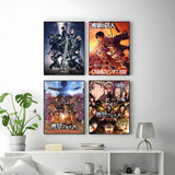 Anime A-Attack on TitanS Poster Versatile HD Waterproof Wall Art Self-Adhesive Decor for Any Space Ideal Gift