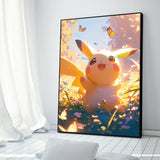 Anime Figures Hd Charizard Bulbasaur Squirtle Charmander Artwork Poster Canvas Painting Wall Art Home Room Decor