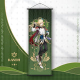 Genshin Impact Scroll Canvas Painting Columbina Sandrone Flins Home Decor Wall Hanging Anime Poster Wall Art Room Decoration