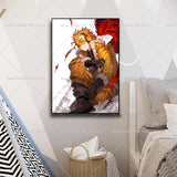 Anime My Hero Academia Hawks Classic Anime Poster Self-adhesive Art Waterproof Paper Sticker Coffee House Bar Room Wall Decor