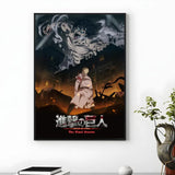Popular Anime A-Attack on Titan Poster HD Waterproof Self-Adhesive Wall Art Multi-Scene Application