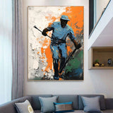 Handmade Oil Painting Canvas Wall Art Decoration Ice Hockey Sports Boys Picture For Boy Girl Club Decoration Gifts Decor No Framed