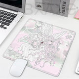 Sleepy Angel Pink Mouse Pad Anime Girl Gaming Keyboard Pads Gaming Accessories Thickened HD Desk mat Lock Edge Rubber Mousepad