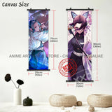 Demon Slayer Hanging Painting Home Decor Kamado Tanjirou Wall Art Anime Poster Uzui Tengen Canvas Scrolls Pictures Living Room