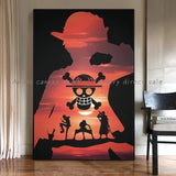 Anime Luffy Poster Printing Canvas Painting Home Living Room Suitable for Bedroom Bar Cafe Entrance Art Wall Painting Decoration