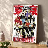 Anime Tokyo R-Revengers Painting Calligraphy Classic Canvas Print Poster, Wall Art for Home Decoration Holiday Gifts