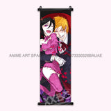 Anime BLEACH Figures Posters Kurosaki Ichigo Wall Art Scrolls Picture Kuchiki Rukia Home Decor Canvas Japanese Hanging Painting
