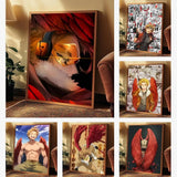 Anime M-My Hero Academia H-Hawks Poster Art With Prints Home Bedroom Living Room Decoration Gift