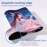 Anime Cute Columbina Mousepad Non-slip Rubber Gaming Genshin Impact Mouse Pad Keyboard Mat Computer PC Laptop Pad XXL Desk Mat