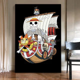 Anime Ship One Cartoon One Piece Poster Print Canvas Painting Wall Art Mural Suitable for Cafe Home Wall Decoration Picture Gift