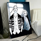 T-Tokyo Revengers Anime Poster HD PVC Wall Art - Waterproof Self Adhesive Mildew Resistant For Home Office Bar
