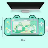 Bunny Desk Pad NS Switch Keyboard Gaming Mat Large Mat Mousepad Pastel Pink Animal Kawaii Cute Anime Desk Blotter Protector