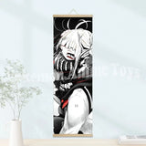 My Hero Academia Poster: Wooden-framed Scroll, HD Quality Wall Art, Wall Decoration for Game Rooms and Bedrooms