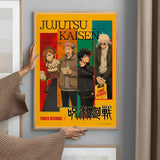 Japanese Anime J-Jujutsu K-Kaisen Poster Sticky Wall Art Printing Waterproof Home Living Bed Room Bar Aesthetic Decor