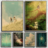 Japanese Anime Spirited Away Totoro Canvas Painting Posters and Prints Wall Art Picture For Living Room Decoration
