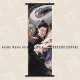 Hot Blooded Anime Jujutsu Kaisen Print Canvas Poster Satoru Gojo Home Decoration Mural Wall Art Scrolls Picture Hanging Painting
