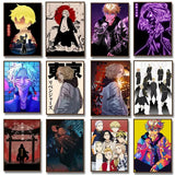 Aesthetic Mikey Hanma Shuji Manga Canvas Painting Japanese Anime Figure Tokyo Revengers Poster Wall Art Mural Kawaii Room Decor