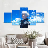 Anime Jujutsu Kaisen Character 5PCS Home Decor Canvas Paintings Pictures Wall Art Printed Poster No Frame Artwork Living Room