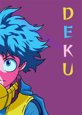 Japanese Anime My Hero Academia Wall Decorative Picture for Boy Room Metal Tin Sign Home Decor Wall Art Cafe Quality Posters