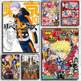 Anime Tokyo R-Revengers Poster Waterproof HD Art Wall Decal Self-Adhesive Print. Aesthetic Home Room Decor for Living Room Bedro