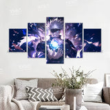 Anime Jujutsu Kaisen Character 5PCS Home Decor Canvas Paintings Pictures Wall Art Printed Poster No Frame Artwork Living Room