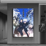 J-Jujutsu KaisenS anime Poster Versatile HD Waterproof Wall Art Self-Adhesive Decor for Any Space Ideal Gift