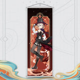 Xiao Yelan Kazuha Hutao Genshin Impact Scroll Canvas Wall Hanging Painting Home Decor Anime Poster Wall Art Room Decoration