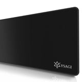 Japanese Sea Wave Large Mouse Pad, Anime Black Gaming, Extended Mat Desk Pad, 3mm Thick Long Non-Slip Rubber Base Mice Pad
