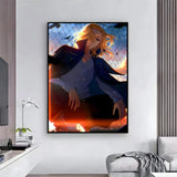action anime Tokyo Revengers Poster HD Self-Adhesive Waterproof Wall Art Easy to Apply Multi-Scene Decor