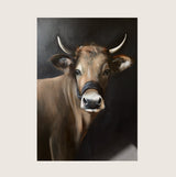 Art Watercolor Cow Picture Wall Painting Living Room