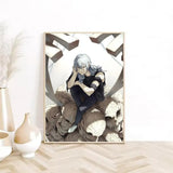 1pc Anime J-Jujutsu K-Kaisen M-Mahito Poster Sticky Wall Art Printing Waterproof Home Living Bed Room Aesthetic Decor