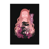 Anime Demon Slayer Canvas Poster Tanjiro Nezuko Home Wall Art Painting Print Pictures Kids Bedroom Living Room Decor Mural Gifts