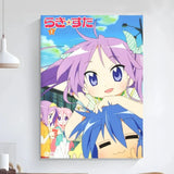 Anime Lucky Star Poster Art Self-adhesive Art Small Poster HD Quality Poster Wall Art Canvas Painting Study Wall Decoration