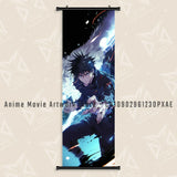 Hot Blooded Anime Jujutsu Kaisen Print Canvas Poster Satoru Gojo Home Decoration Mural Wall Art Scrolls Picture Hanging Painting