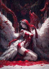 Fantasy Magical World Gothic Cool and Cute Character Aesthetics Anime Girl Canvas Painting Art for Wall Manga Game Room Decor