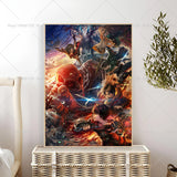 1PC Anime Attack On Titan The Fina Poster Self-adhesive Art Waterproof Paper Sticker Coffee House Bar Room Wall Decor