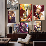 Anime My Hero Academia Hawks Anime Posters Sticky HD Quality Wall Art Retro Posters for Home Kawaii Room Decor