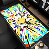 Mouse Pad Kawaii Flower Pattern XXL Keyboard Rug Laptop Japan Anime P-pokemonS Mousepad PC Cute E-eevee Gamer Cabinet Desk Mat