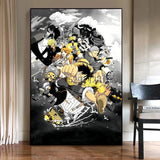 Anime One Piece Monkey D. Luffy Poster Canvas Painting Living Room Bedroom Entrance Cafe Wall Art Painting Room Decor HD Picture