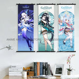 Genshin Impact Game Character Home Decor HD Print Paintings Anime Picture Wall Art Canvas Interior Posters Bedside Background