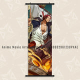 Japanese Hot Classic Anime One Piece Luffy Hanging Scrolls Painting Interior Home Decor Wall Art Poster Canvas Print HD Picture